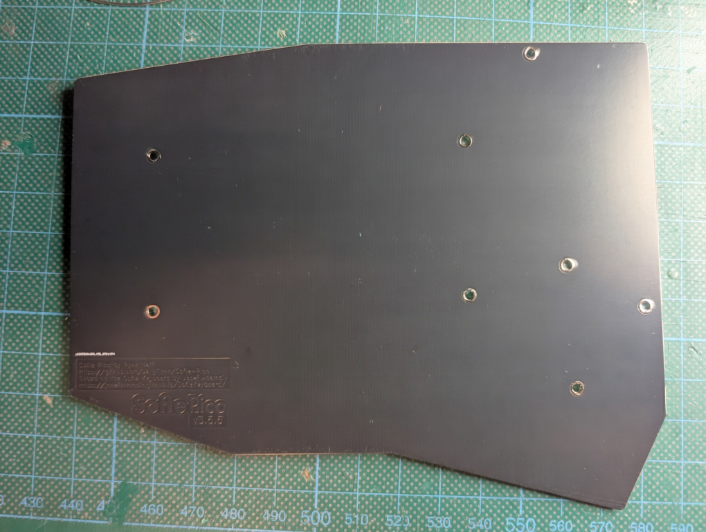 Back plate of the Sofle Pico right hand