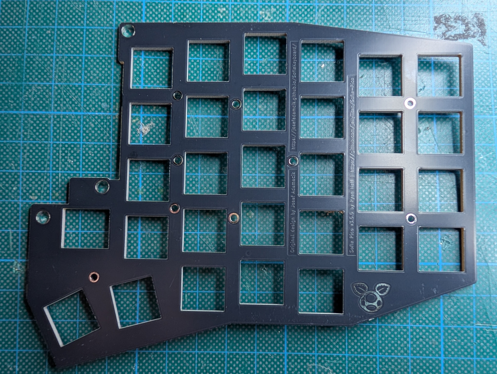 Key plate of the Sofle Pico right hand